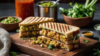 Food Recipe: रोजच्या डब्यासाठी नेहमीच काय बनवावं सुचत नाही ? मग नक्की ट्राय करा चटपटीत पनीर भुर्जी टोस्ट