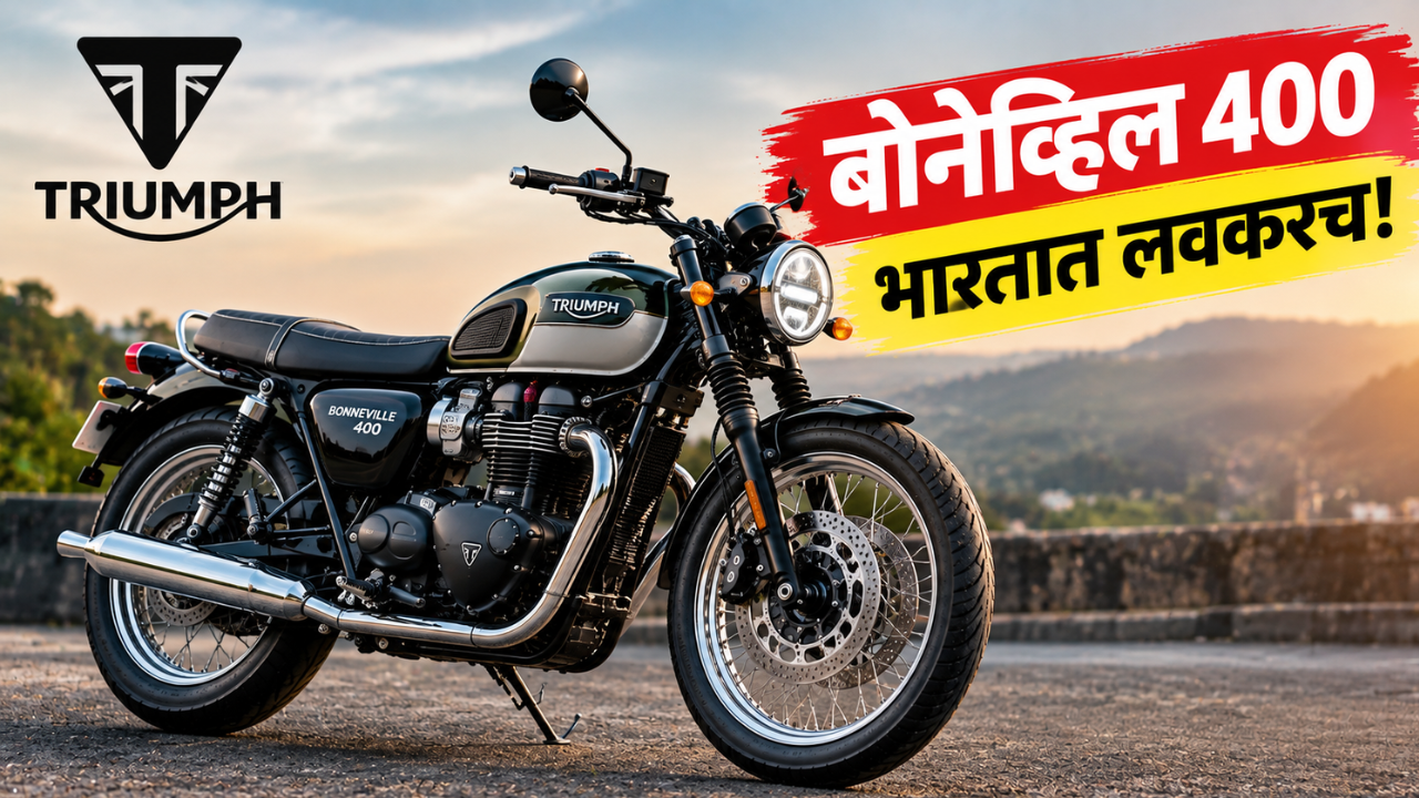 Triumph Bonneville 400 भारतात लवकरच होणार दाखल! क्लासिक 350 ला देणार टक्कर; पाहा हे स्पाय फोटोज