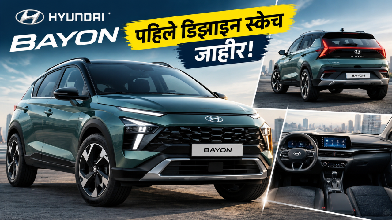 ह्युंदाई BAYON चे पहिले डिझाइन स्केच जाहीर! दमदार SUV लूकसह येणार नवी कार; पाहा काय असेल खास