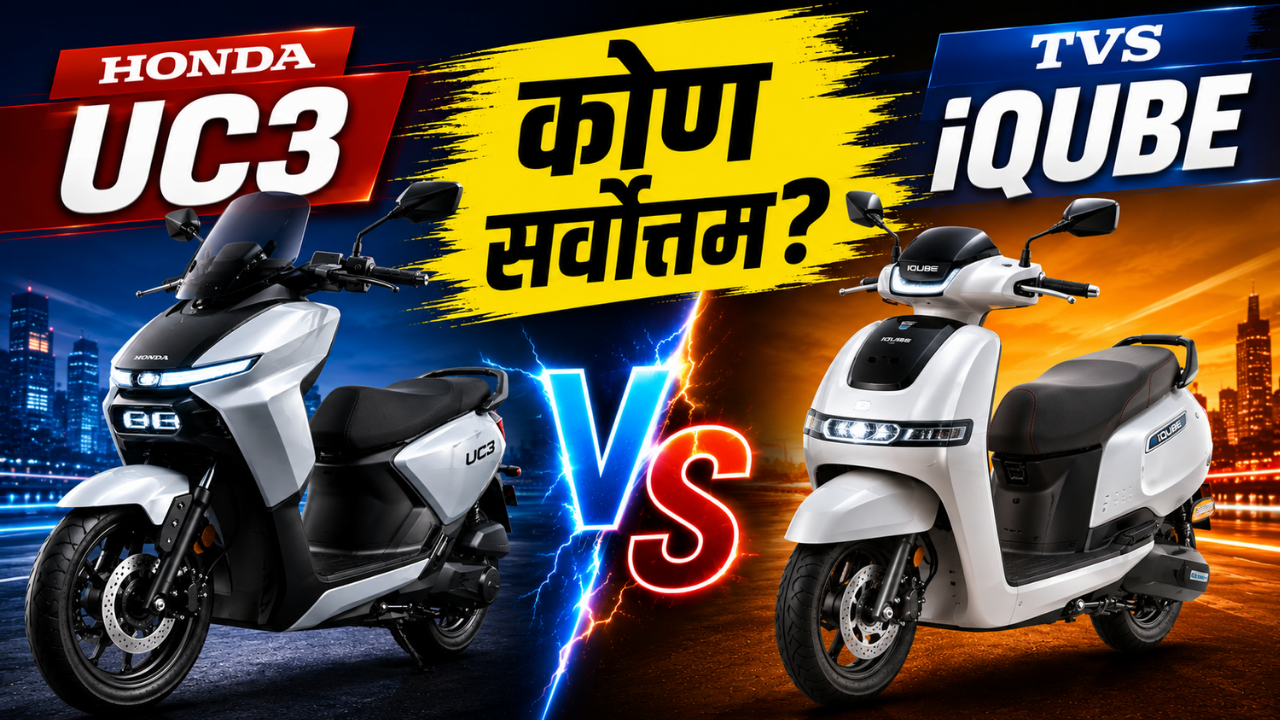 Honda UC3 VS TVS iQube: बजेट आणि रेंजच्या खेळात कोणती ई-स्कूटर ठरेल सर्वोत्तम? पाह इन डिटेल तुलना