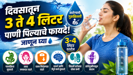दिवसातून ३ ते 4 लिटर पाणी पिल्याचे काय आहेत फायदे? जाणून घ्या चांगल्या आरोग्याचा रामबाण उपाय