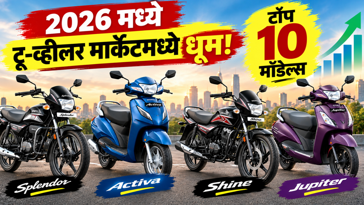 ऑगस्ट 2026 मध्ये टू-व्हीलर मार्केटमध्ये Splendorची धूम; Activa, Shine आणि Jupiterचीही जोरदार विक्री! या आहेत टॉप 10 टू-व्हीलर