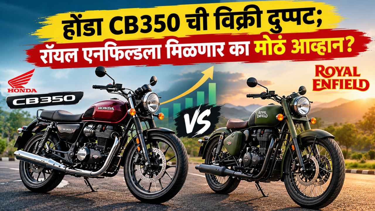होंडा CB350 ची विक्री दुप्पट; रॉयल एनफिल्डला मिळणार का मोठं आव्हान? जाणून घ्या