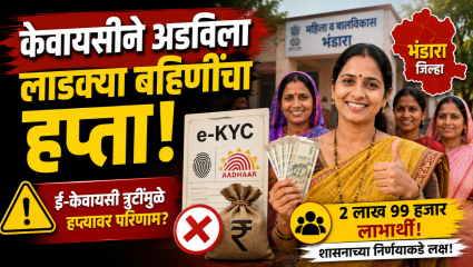 Bhandara News: केवायसीने अडविला लाडक्या बहिणींचा हप्ता! जिल्ह्यात २ लाख ९९ हजार लाभार्थी, शासनाच्या पुढील निर्णयाकडे लक्ष