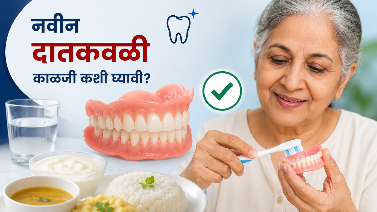 नवीन दातकवळी बसवल्यावर कोणते पदार्थ खाण्यापासून सुरुवात करावी? काय खावे, काय खाऊ नये आणि निगा कशी राखावी?