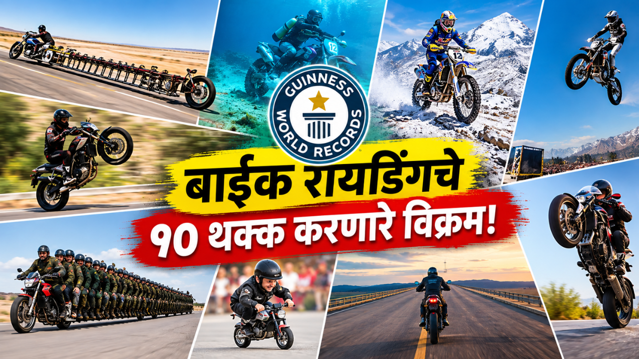 एका चाकावर ३३१ किमी प्रवास ते पाण्याखाली रायडिंग! गिनीज बुकमधील बाईक रायडिंगचे १० थक्क करणारे विक्रम!