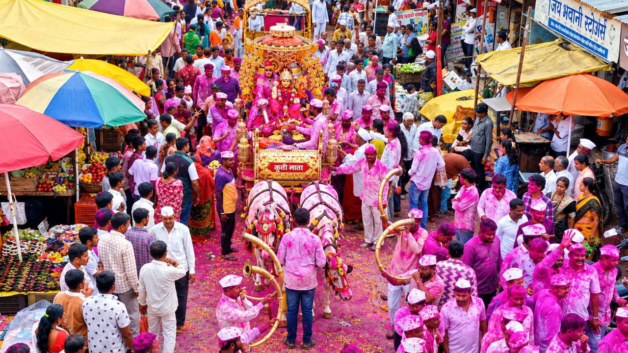 Satara News : भीम-कुंती उत्सव भक्तीमय वातावरणात संपन्न; अश्वारूढ रथातून कुंती मातेची भव्य मिरवणूक