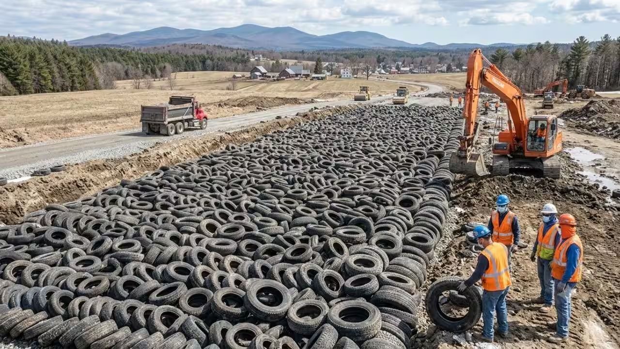 America : 20,000 जुन्या टायरांपासून अमेरिकेत बनवला उत्तम रस्ता; कचऱ्याची विल्हेवाट अन् रस्ते दुरुस्तीवर शोधला जबरदस्त उपाय