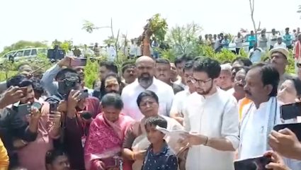 Aditya Thackeray: “शेतकरी संकटात, तातडीने मदत द्या!”; खानापूरमध्ये आदित्य ठाकरेंची पाहणी अन् धीर!