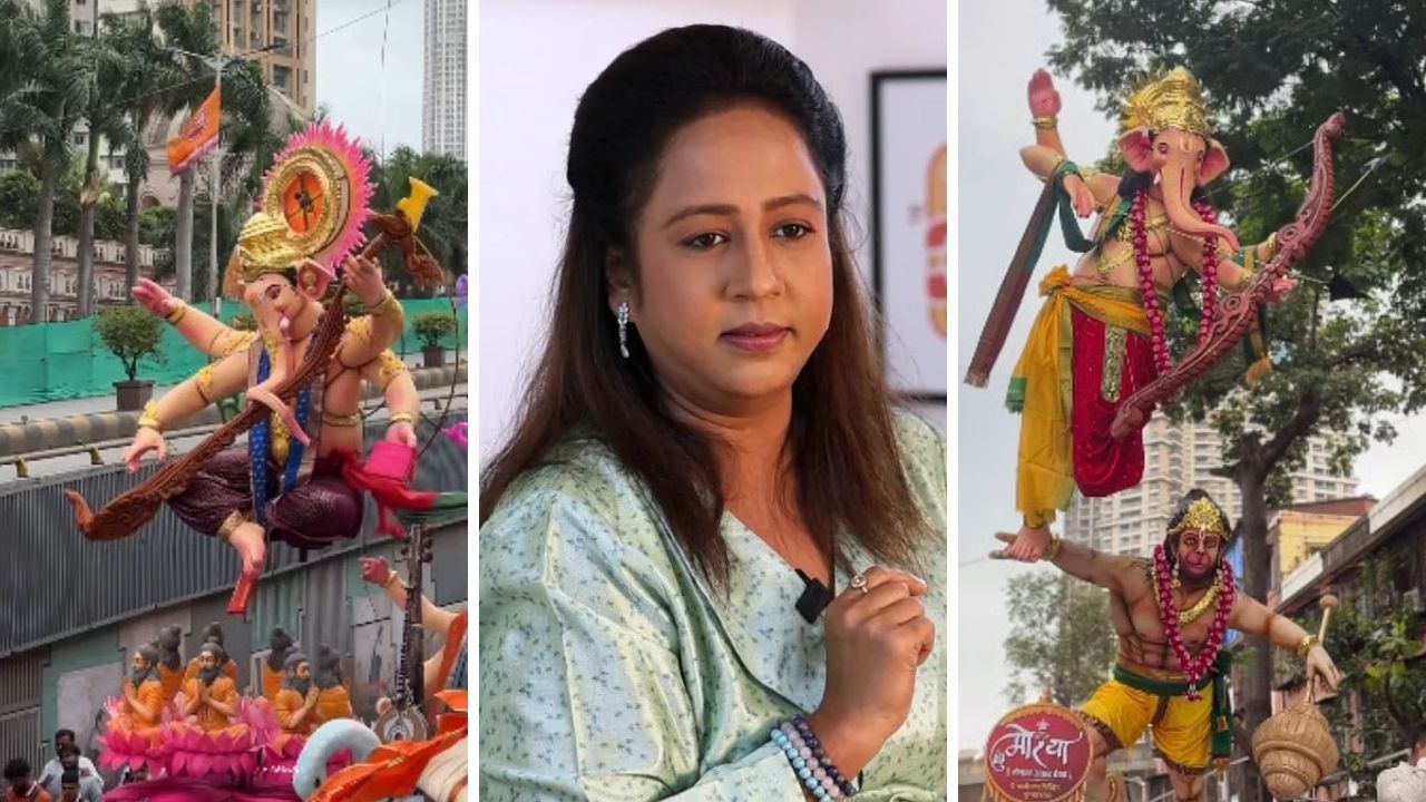 Aarti Solanki: ‘बाप्पाला अक्षरश: हवेत लटकवून ठेवणं…’; गणेशमूर्तींच्या बदलत्या ट्रेंडवर आरती सोलंकी संतापली, पोस्ट व्हायरल