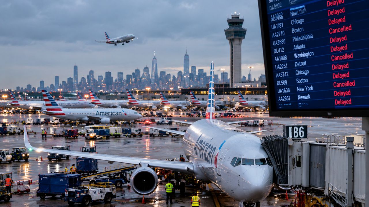 US Flights : अमेरिकेत विमानसेवा कोलमडली; हजारो फ्लाइट्स रखडल्या,1,000 हून अधिक रद्द