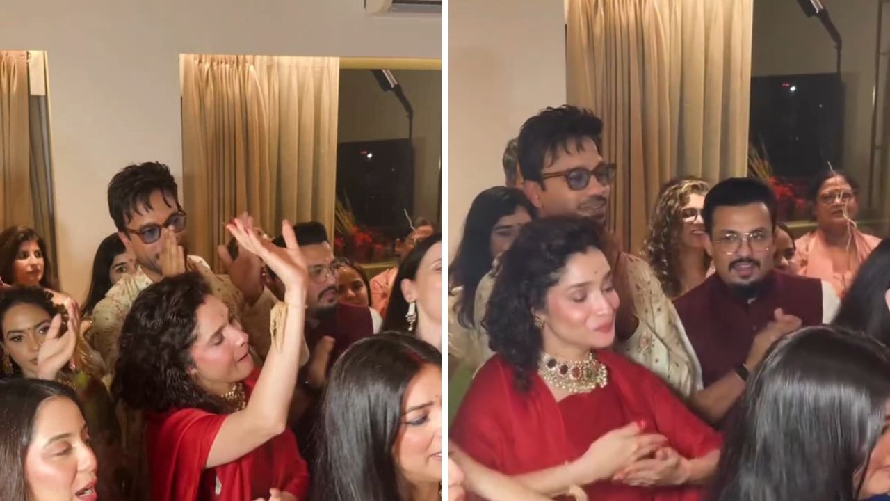 Ankita Lokhande: ‘ही दारू पिऊन आलीये का?’,  गणपती आरतीदरम्यान अंकिताची ‘ती’ कृती चर्चेत; नेटकऱ्यांनी केलं ट्रोल