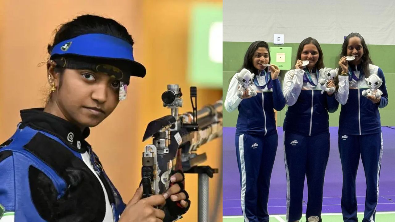 Asian Games 2026: भारताच्या पदक खात्याचा श्रीगणेशा! इलावेनिल-सोनम-विदर्साचा अचूक निशाणा, १० मीटर एअर रायफलमध्ये रौप्यपदक