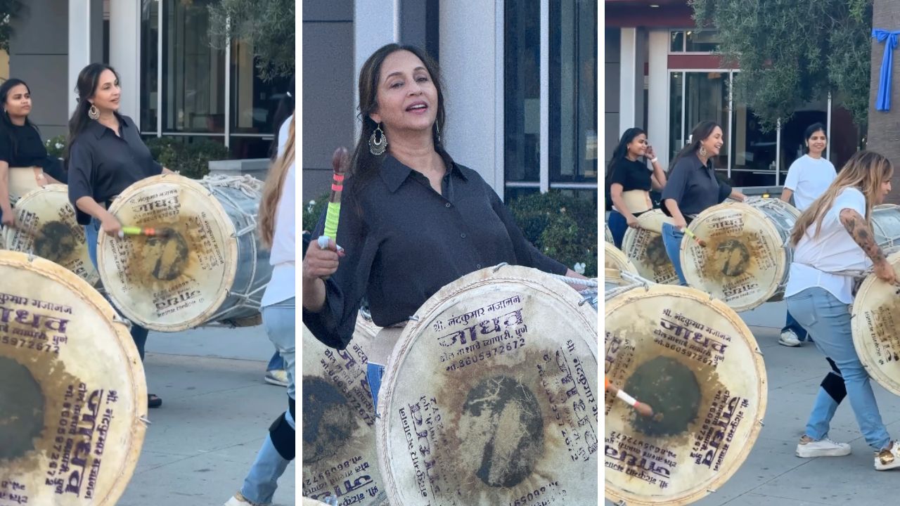 Ashwini Bhave: परदेशातही मराठी संस्कृतीचा जागर! कॅलिफोर्नियात अश्विनी भावेंनी घेतलं ढोल वादनाचं प्रशिक्षण