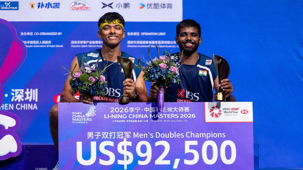 चिनी भिंत भेदली! अखेर Satwik-Chirag ने China Masters 2026 चा किताब पटकावला; जी टिंग-रेन शियांग यूचा दारुण पराभव