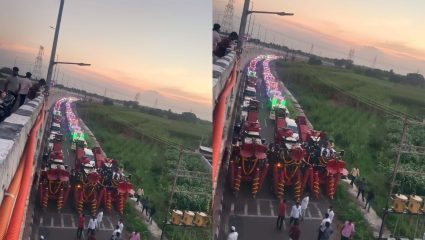 ७० ट्रॅक्टर, तीन हार्वेस्टरचा अनोखा पोळा, देगावच्या घाडगे वस्तीवर ‘लोखंडी साथीदारां’चा सन्मान; फुलांनी सजवून काढली गावातून मिरवणूक