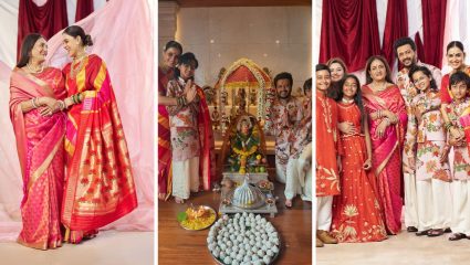 Genelia Deshmukh Ganeshotsav: सासू-सुनेचं गोड बॉण्डिंग, खास फोटोशूट; जिनिलीयाने दाखवली देशमुखांच्या गणेशोत्सवाची खास झलक