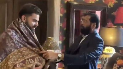 लंडनमध्ये विराट कोहली थेट एकनाथ शिंदेंच्या भेटीला; क्रिकेटपासून महाराष्ट्राच्या विकासापर्यंत रंगली खास चर्चा!