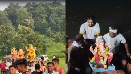 Raigad News: कर्जतमध्ये ‘गणपती बाप्पा मोरया’चा जयघोष; 424 बाप्पांना अनंत चतुर्दशीला भावपूर्ण निरोप