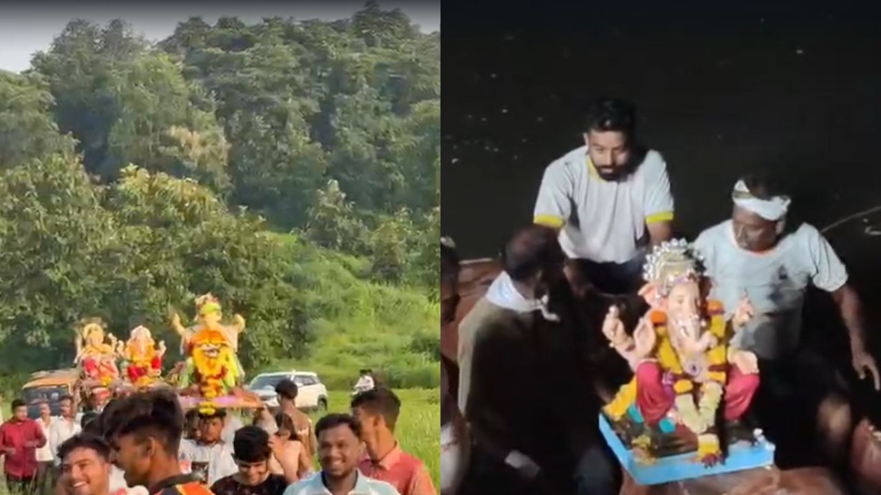 Raigad News: कर्जतमध्ये ‘गणपती बाप्पा मोरया’चा जयघोष; 424 बाप्पांना अनंत चतुर्दशीला भावपूर्ण निरोप