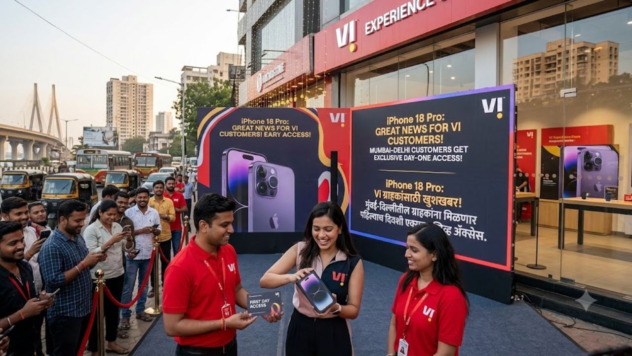 iPhone 18 Pro: Vi ग्राहकांसाठी खुशखबर! मुंबई-दिल्लीतील ग्राहकांना मिळणार पहिल्याच दिवशी एक्सक्लुझिव्ह ॲक्सेस