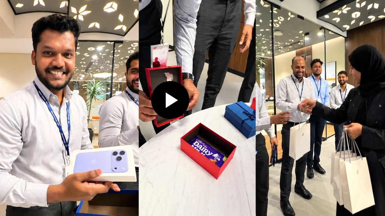 iPhone Viral Video: बॉस असावा तर असा! कर्मचाऱ्यांना चक्क १.६४ लाखांचं iPhone 18 गिफ्ट; व्हिडीओ पाहून नेटकरीही थक्क