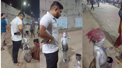 Video Viral: अवघ्या ३-४ वर्षांच्या मुलांना रंग फासून भीक मागायला लावले? कल्याणमध्ये संतापजनक प्रकार, पोलिसांकडून तपास