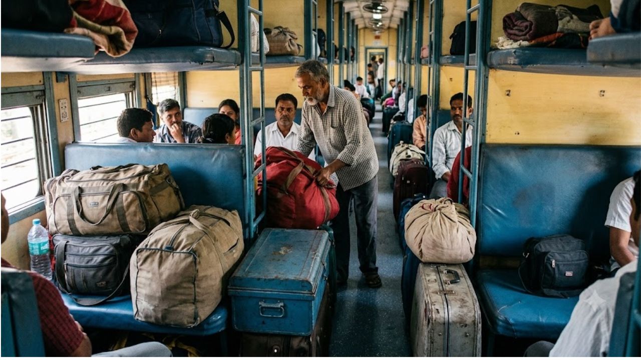 ट्रेनमध्ये अवाजवी सामान नेल्यास बसणार दंड! AC ते जनरल डब्यापर्यंत, जाणून घ्या प्रत्येक क्लासची लगेज लिमिट