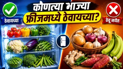 Vegetable Storage Tips: कोणत्या फळभाज्या फ्रीज मध्ये ठेवाव्यात आणि कोणत्या ठेऊ नयेत? जाणून घ्या ही गरजेची गोष्ट