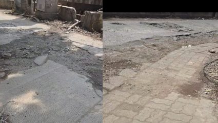 सातारा रस्त्यावरील दुग्गड चौकातील खड्ड्यांवरून मनसे आक्रमक; प्रशासनाला दिला गंभीर इशारा