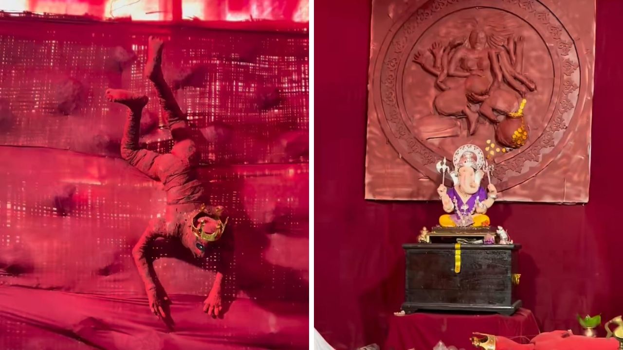 Tumbbad Movie:‘तुम्बाड’च्या थीमवर साकारले गणपती मंडप; भयावह सजावटीने वेधलं लक्ष, चाहत्यांचा अनोखा अंदाज