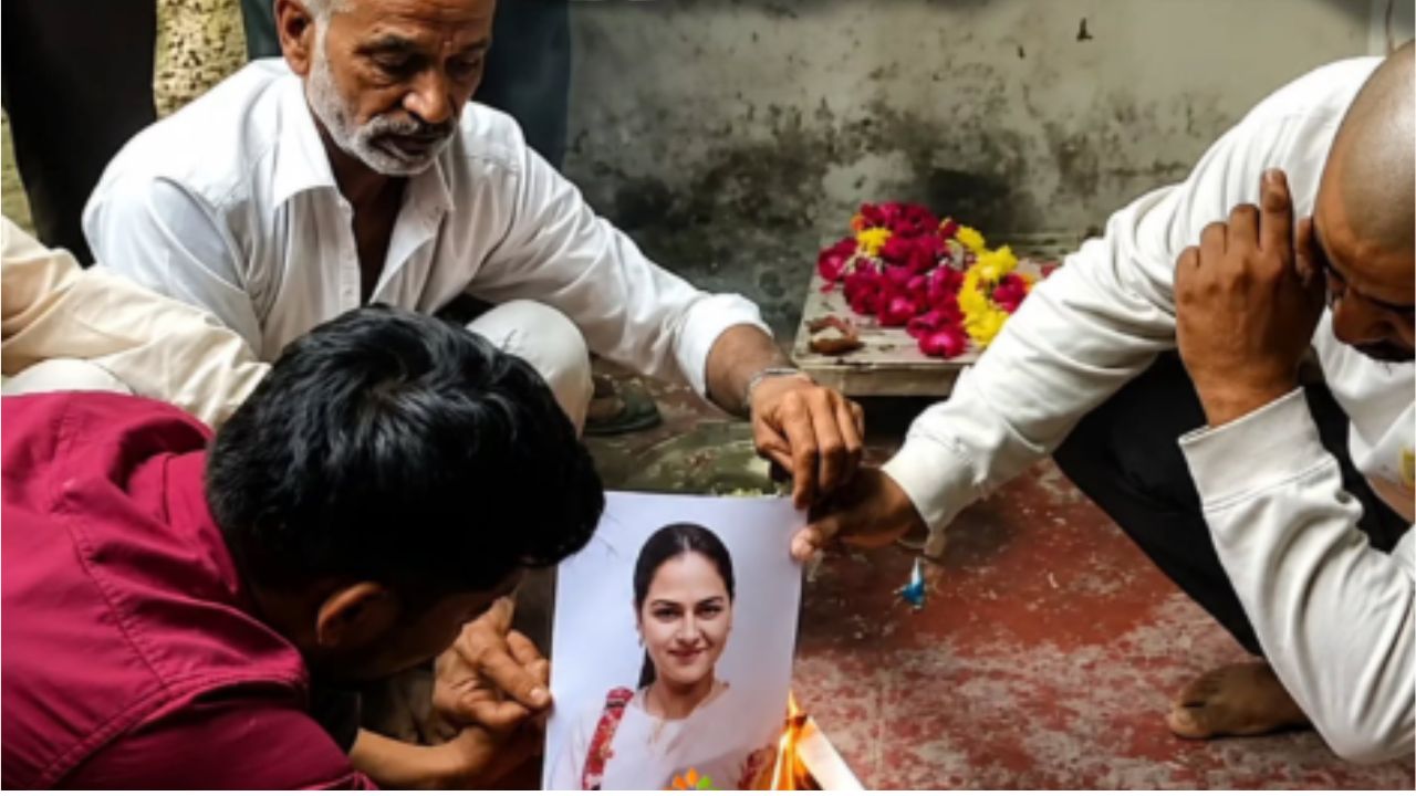 धक्कादायक! मुलीने केला प्रेमविवाह; संतापलेल्या कुटुंबाने जिवंतपणीच मुलीचा घातला ‘तेरावा’, VIDEO समोर