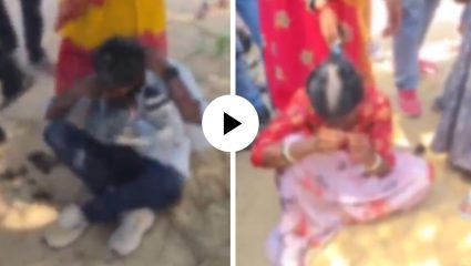 जोधपूर हादरले! प्रेमाची तालिबानी शिक्षा; प्रेमी-प्रेमिकेला सार्वजनिकरीत्या अपमानित करत केले टक्कल, Video Viral