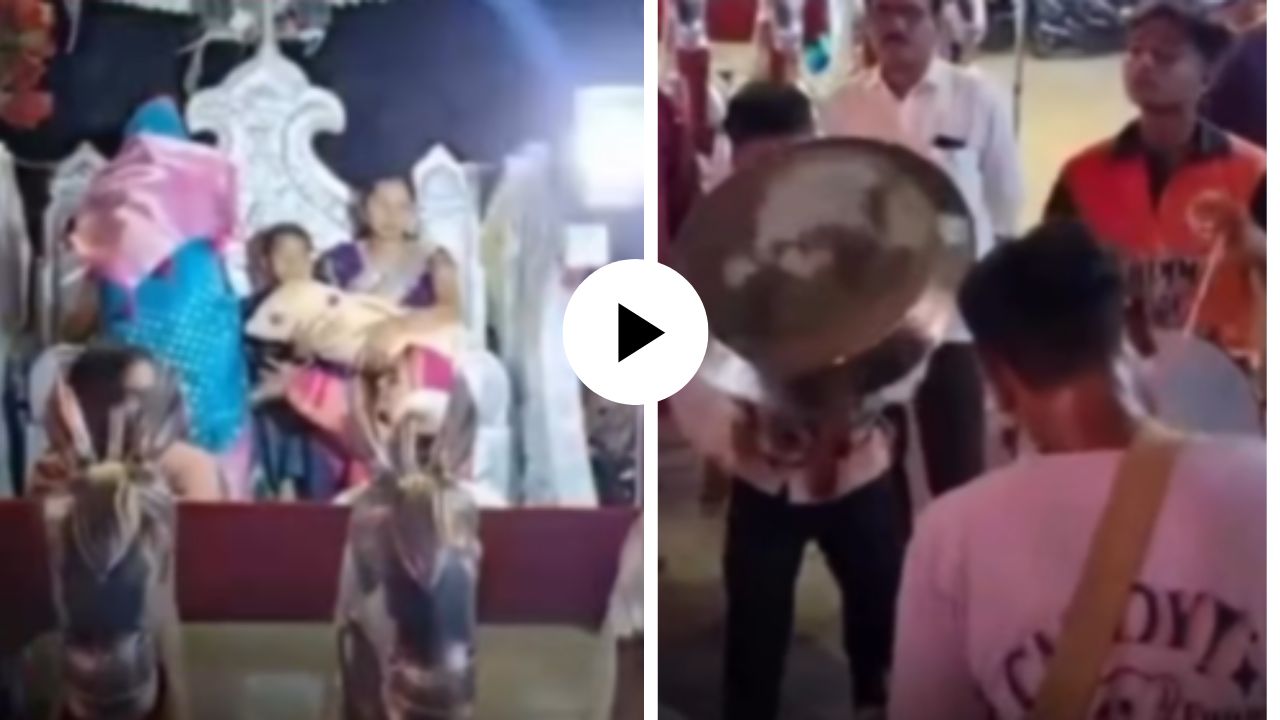 २०० वर्षांनंतर कुटुंबात जन्माला आली ‘लक्ष्मी’! कुटुंबाने रथ-ढोल-ताशांच्या गजरात लेकीचे केले ग्रँड वेलकम; Video Viral
