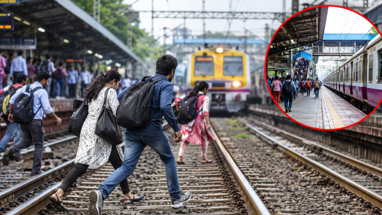 Mumbai News : रेल्वे रूळ ओलांडण्याची बेफिकिरी वाढली; सात महिन्यांत ८,४११ प्रकरणांची विक्रमी नोंद