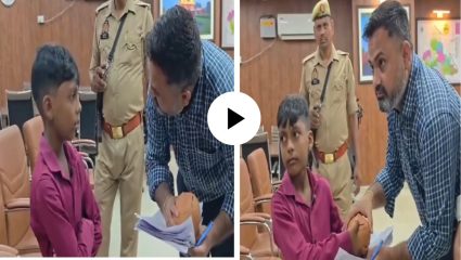 चिमुकल्याचे मोठे मन! नेपाळमधील पूरग्रस्तांच्या मदतीसाठी चिमुरड्याने आपली ‘गुल्लक’ केली जिल्हाधिकाऱ्यांच्या हवाली; Video Viral