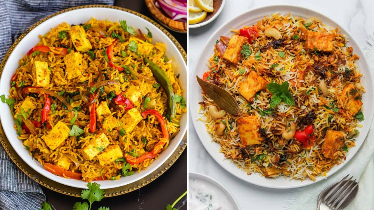 Recipe : व्हेज लव्हर्ससाठी खास, घरी बनवा हाॅटेल स्टाईल टेस्टी पनीर बिर्याणी