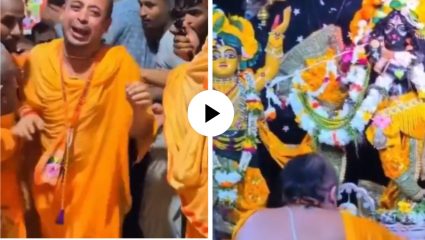 आईच्या निधनानंतर अवघ्या ५ तासांच्या पेरोलवर जेलमधून बाहेर आले चिन्मय दास, डोळ्यात दाटले अश्रू अन् भावूक क्षणांचा Video Viral
