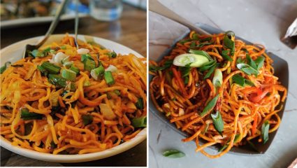 Schezwan Noodle Recipe : विकत नको, घरी बनवा ताजे, चटपटीत स्ट्रीट स्टाईल ‘शेझवान नूडल्स’