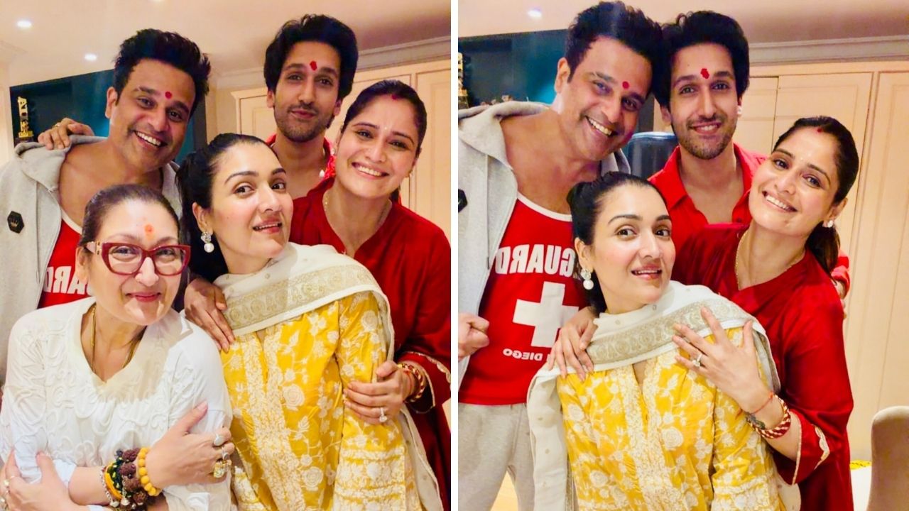 Govinda: फॅमिली फोटोत गोविंदा का नाही? कृष्णा अभिषेकसोबत सुनीता आहुजांनी साजरी केली राखी, ‘तो’ फोटो व्हायरल