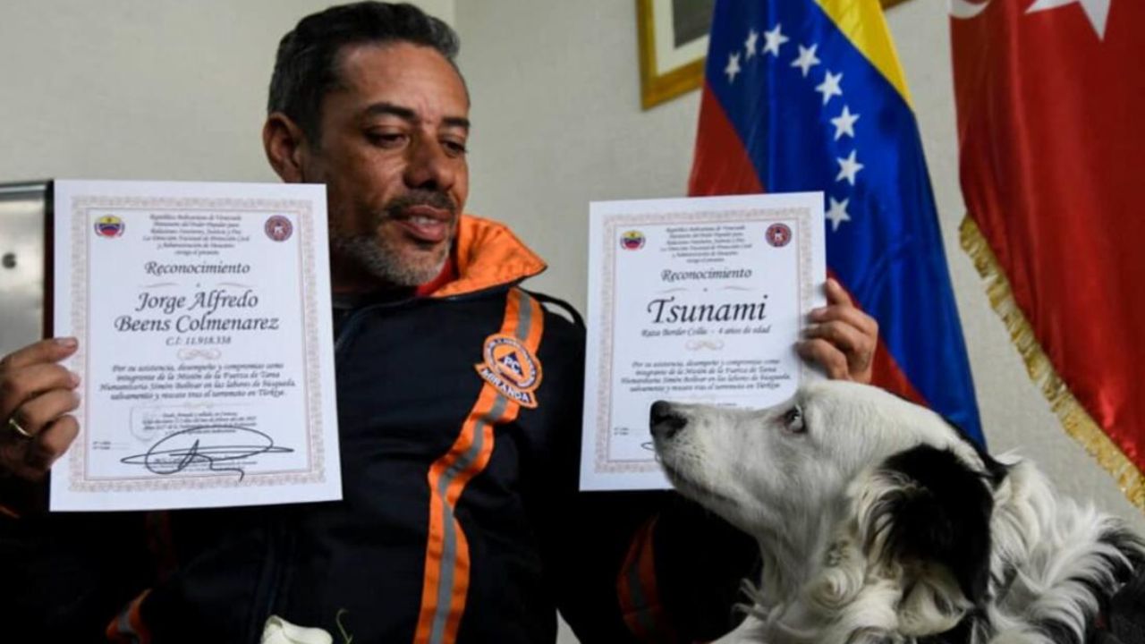 Venezuela Earthquake : ६,५०० मृत्यूनंतरही आशेचा किरण; २६ जणांचे प्राण वाचवणाऱ्या ‘Tsunami’ श्वानाचा पुतळा