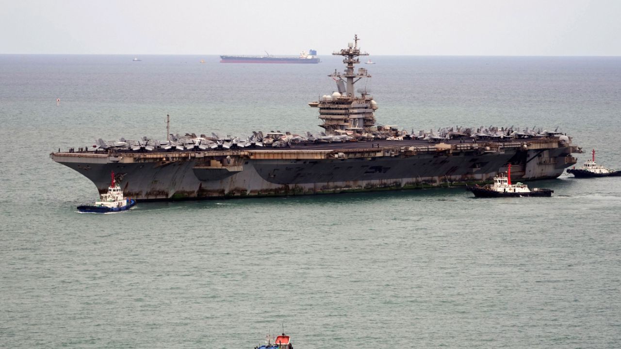 USS Abraham Lincoln: इराण युद्धावरून परतणाऱ्या 5 हजार अमेरिकन सैनिकांचा थायलंडमध्ये मुक्काम; अखेर अब्राहम लिंकन मायदेशी परतले