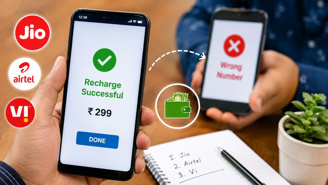 अरेरे, नंबर चुकला अन् रिचार्जचा खेळ बिघडला! पैसे परत मिळणार कसे? Jio, Airtel, Vi यूजर्ससाठी लागू आहेत ‘हे’ नियम