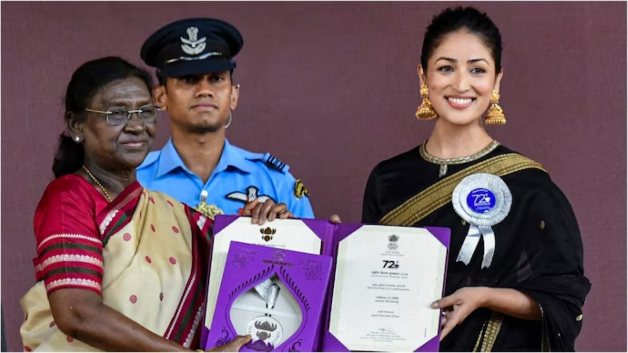 Yami Gautam: यामी गौतमच्या शिरपेचात मानाचा तुरा; पहिला राष्ट्रीय चित्रपट पुरस्कार मिळताच पती आदित्य धर भावूक