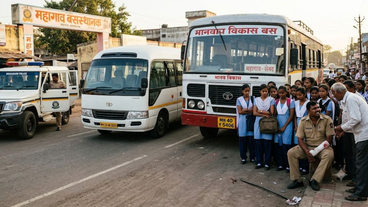 Yavatmal Rod Attack: यवतमाळमध्ये खासगी वाहनचालकाची मुजोरी! साईड देण्यावरून बसचालकाला लोखंडी रॉडने केली मारहाण