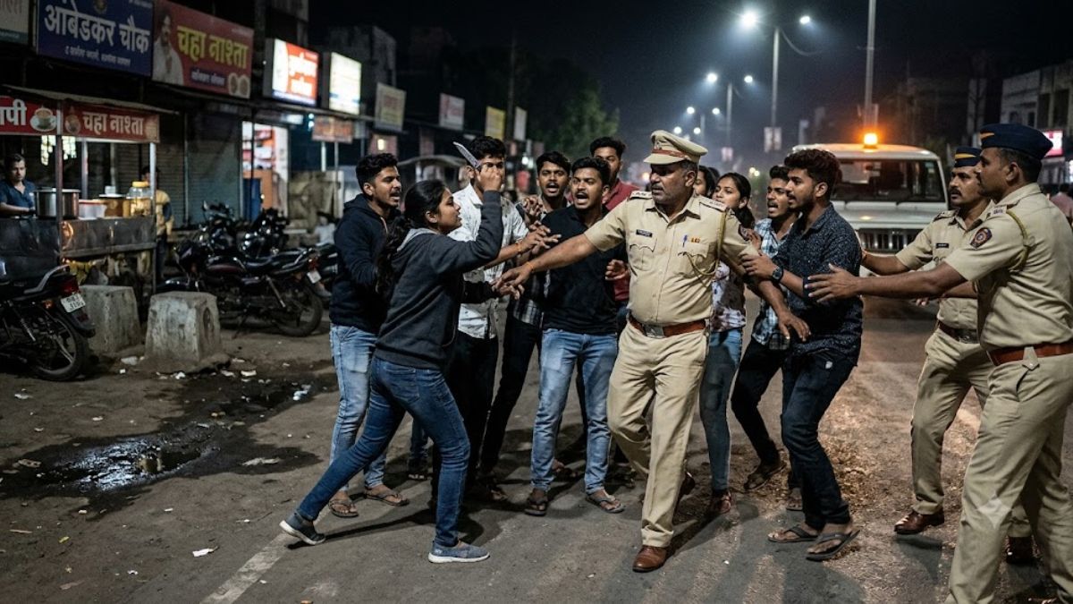 छत्रपती संभाजीनगर हादरले! ‘याला जिवंत सोडू नका’ मध्यरात्री पोलिसाला घेरले, तरुणीचा पोलीस अंमलदारावर चाकूने हल्ला अन्…