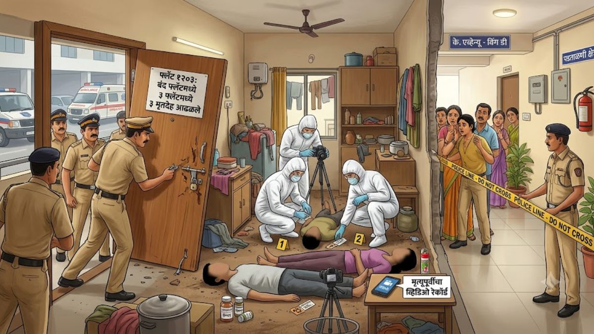 Suicide Case News: विरारमध्ये सुन्न करणारी घटना! बंद फ्लॅटमधून दुर्गंधी आली अन् उघड झाला ३ भाऊ-बहिणींच्या मृत्यूचा थरार