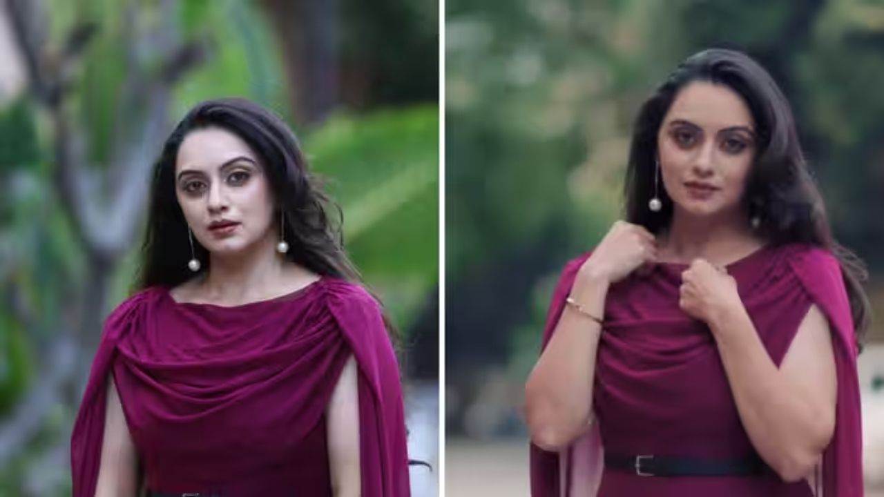 साईड अँगलमधला स्टायलिश अंदाज दुसऱ्या फोटोमध्ये तिचा साईड लूक दिसतोय. गाऊनचा कट आणि तिची हेअरस्टाईल एकदम परफेक्ट मॅच होतेय. साधेपणात पण ग्लॅमर कसं दिसावं हे तिच्याकडून शिकावं.