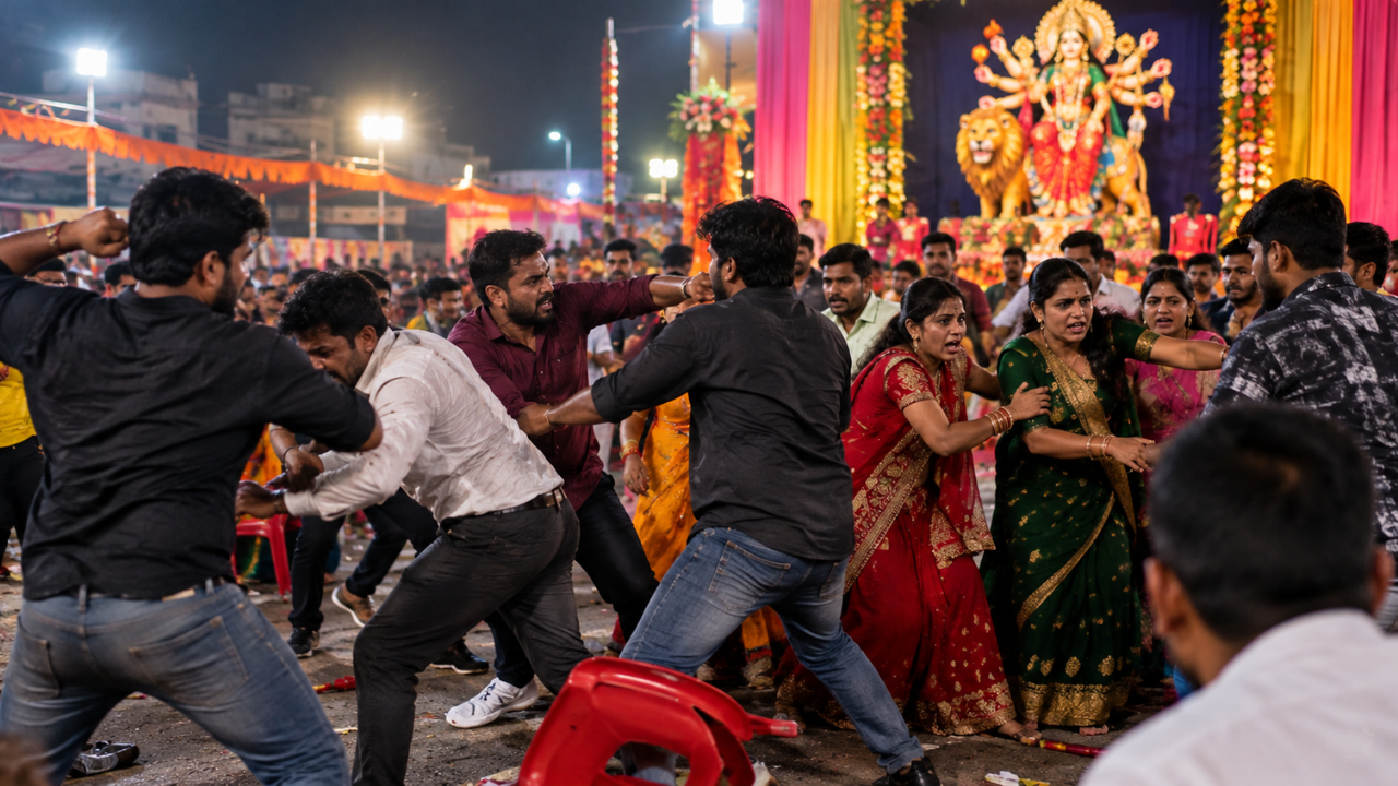 Nalasopara Navratri Violence : नालासोपाऱ्यात नवरात्रोत्सवाला गालबोट! दोन गटांत तुफान हाणामारी, महिलांसह 10 जण जखमी