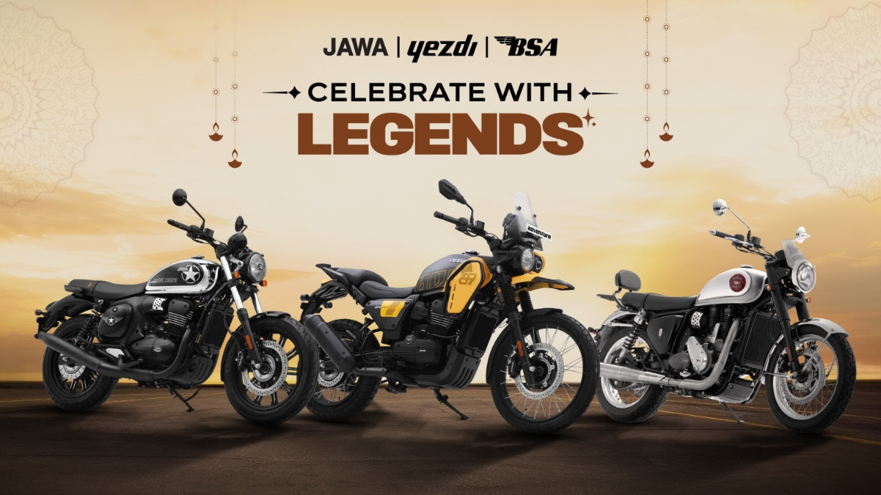 Yezdi Motorcycles Festive : आता 0 डाऊन पेमेंटवर मिळणार बाईक… Jawa, Yezdi आणि BSA प्रेमींसाठी खूशखबर! जाऊन घ्या पर्याय